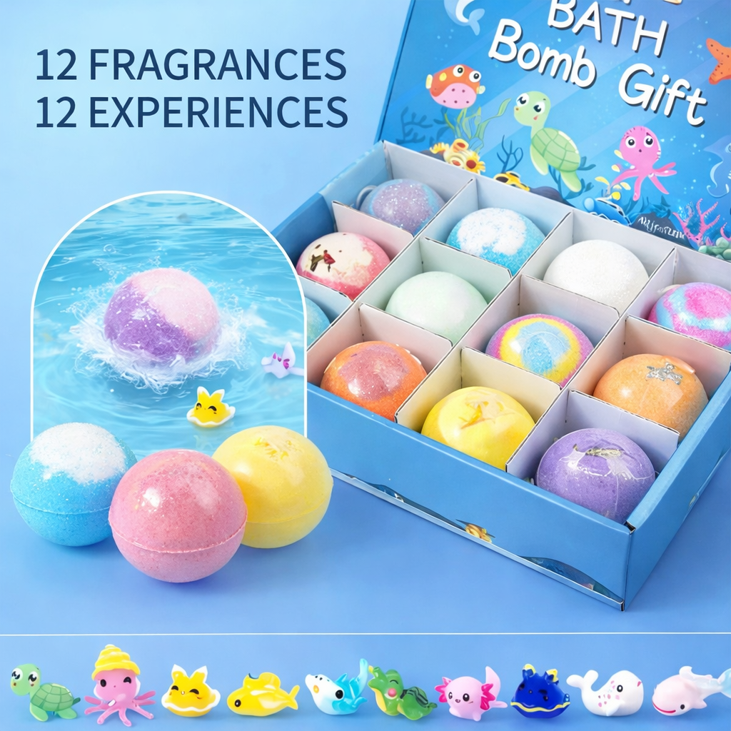 Splashkins™ Surprise Bath Bomb Set – Turn Bath Time Into Playtime
