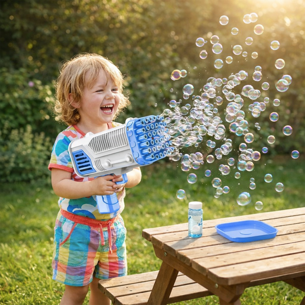 Automatic Bubble Blaster - 40 Hole Summer Bubble Gun