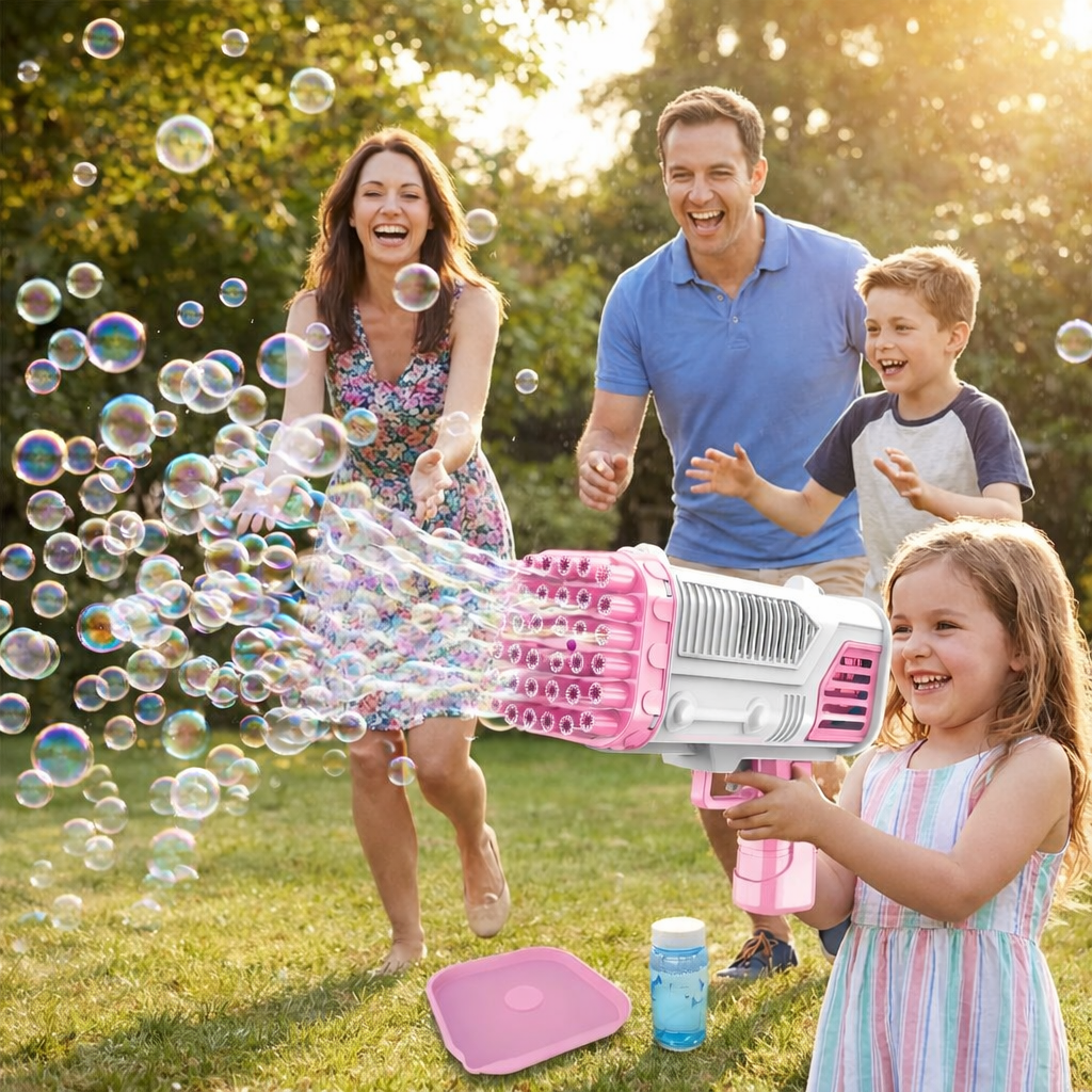 Automatic Bubble Blaster - 40 Hole Summer Bubble Gun