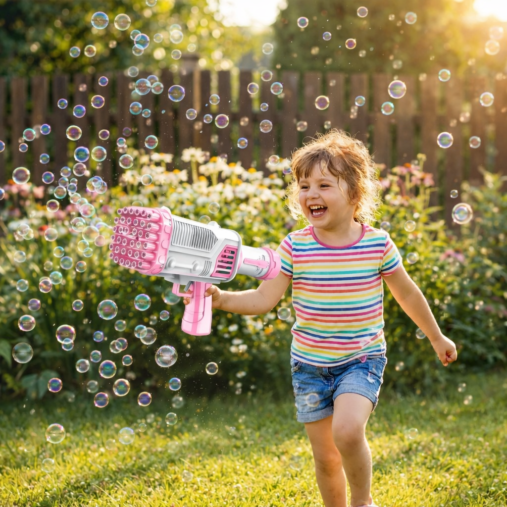 Automatic Bubble Blaster - 40 Hole Summer Bubble Gun