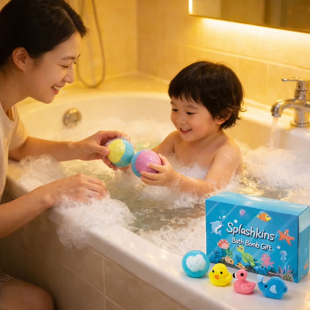 Splashkins™ Surprise Bath Bomb Set – Turn Bath Time Into Playtime